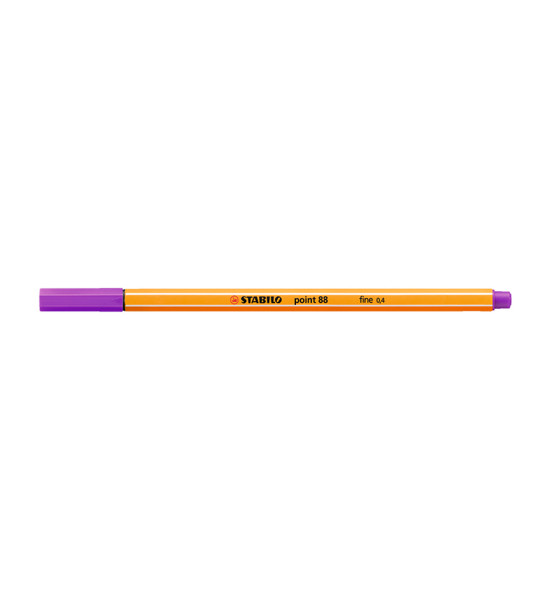 Micropunta/Felpa, Point 88, Punta Fina  0.4 mm, Lila, Unidad